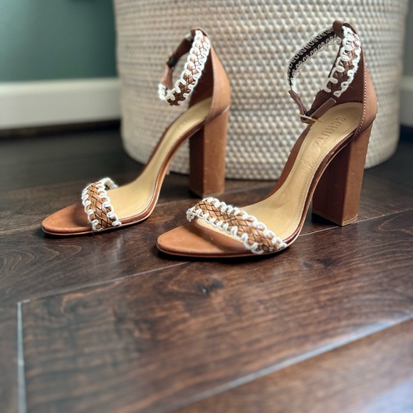 {Schutz} Floriza Braided Block Heel - Picture 2 of 10